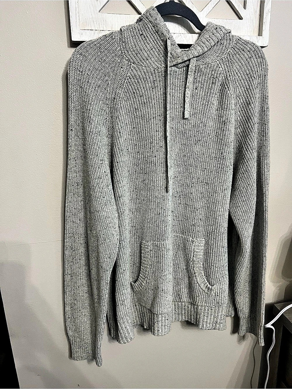 American Eagle Knit Cowl Neck Pullover Gray XL